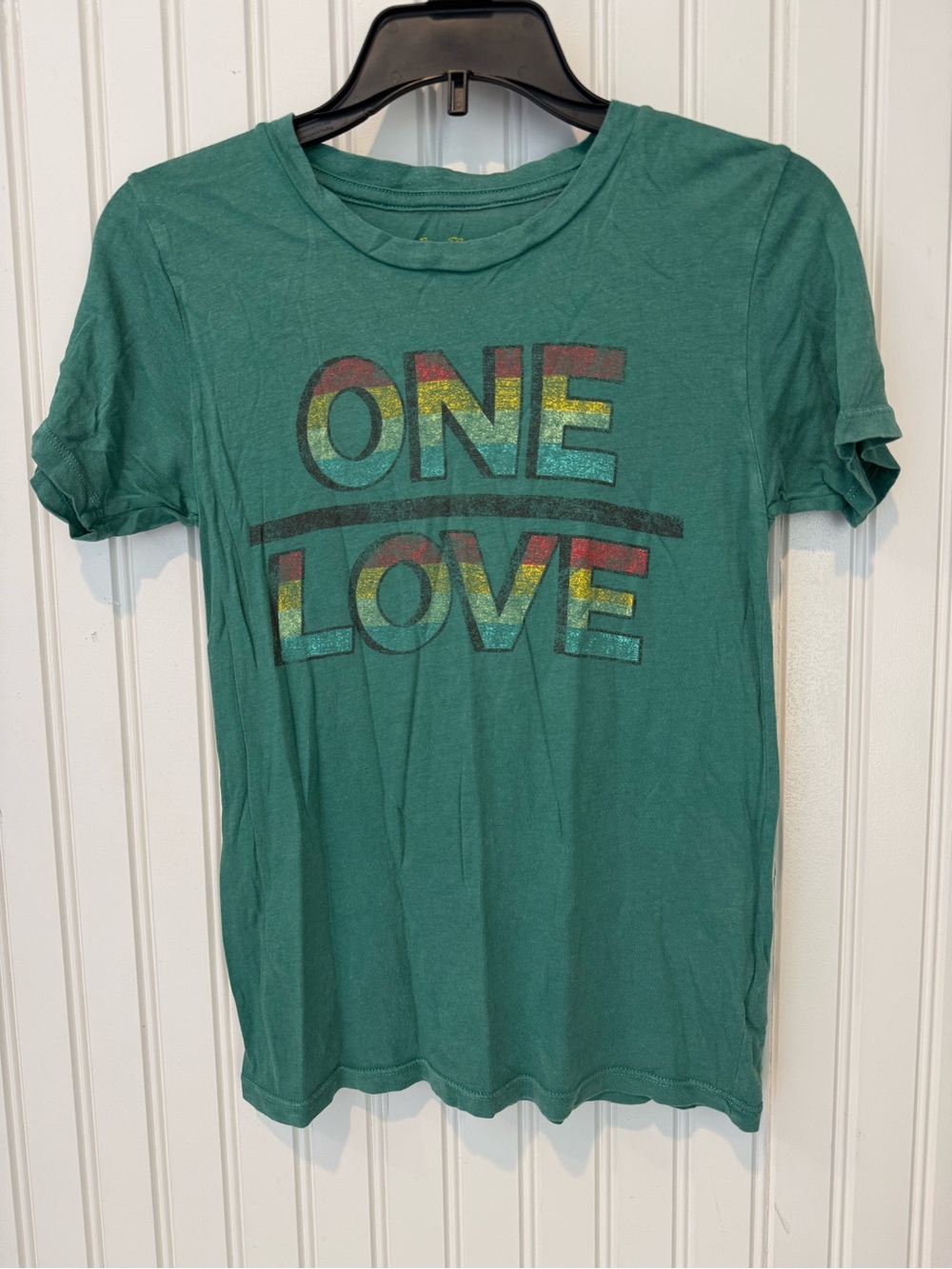 Kids One Love Green Graphic Tee
